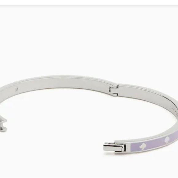 New Kate Spade Spot The Spade Enamel Hinged Bangle - Picture 3 of 8